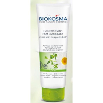 BIOKOSMA Foot Cream 6in1 Thyme Cam BIO 75 ml