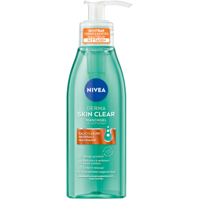 Nivea Wash Gel Derma кожа чистая (и) бутылка 150 мл
