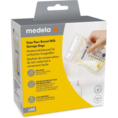 Medela fácil vertiendo bolsas de leche materna 50 pcs