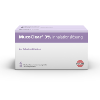 PARI MucoClear NaCl Inhalation Solution 3% hypo 60 Ampoules 4 ml PARI MucoClear NaCl Inhalation Solution 3% hypo 60 Ampoules 4 ml