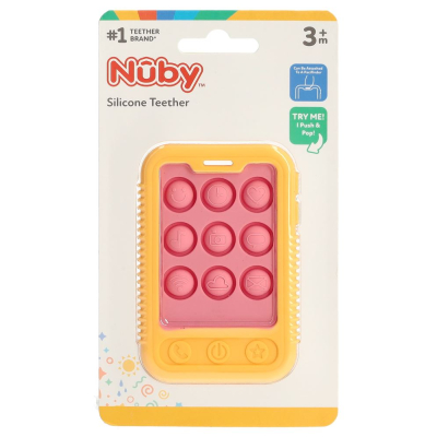 NUBY Pop It Teething Toy Phone