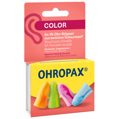 Ohropax earplug warna lembut 8 pcs