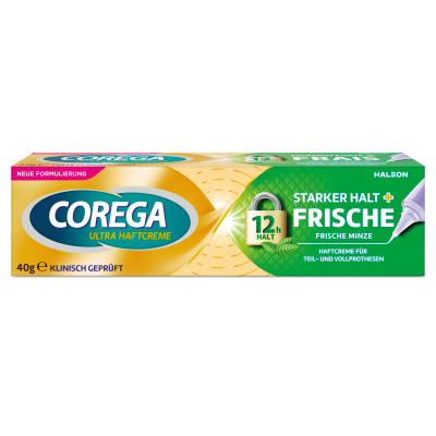 Corega Ultra Donsure Adhesive Strong Hold+Freshness 40 G