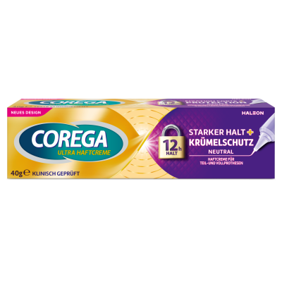 COREGA ULTRA Denture Adhesive Strong Hold+Crumb 40 g COREGA ULTRA Denture Adhesive Strong Hold+Crumb 40 g