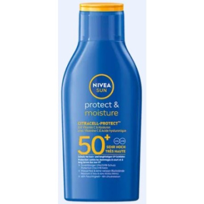 NIVEA SUN P&M Milk SPF50+ Travel Size 100 ml Bottle