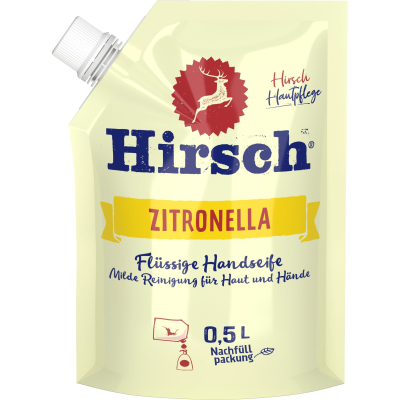HIRSCH Lemon Citronella Liquid Soap Refill Bottle 500 ml