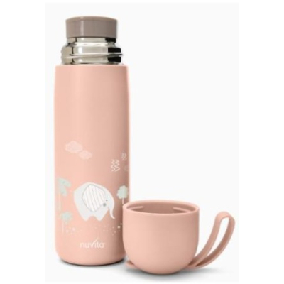ヌビタベイビーサーモスボトル400ml飲料カップピンク