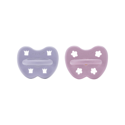 HEVEA Orthodontic Pacifier Pink Lave 3-36 M 2 Pcs