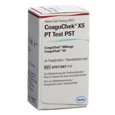 COAGUCHEK XS PT PST de/it/nl/fr 2 x 24 pcs COAGUCHEK XS PT PST de/it/nl/fr 2 x 24 pcs