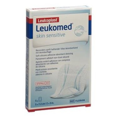 LEUKOMED Skin Sensitive 5x7.2cm 10 Pieces