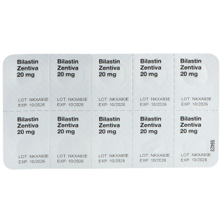 BILASTIN Zentiva Tabl 20 mg