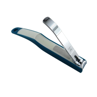 Herba toenail clippers with file, nickel-plated
