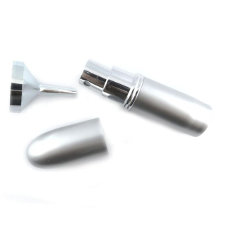 HERBA atomizer with funnel silver