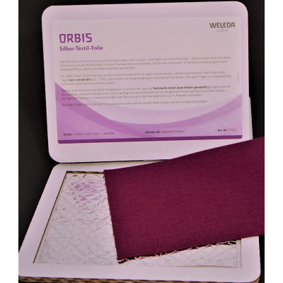 ORBIS silver textile foil violet