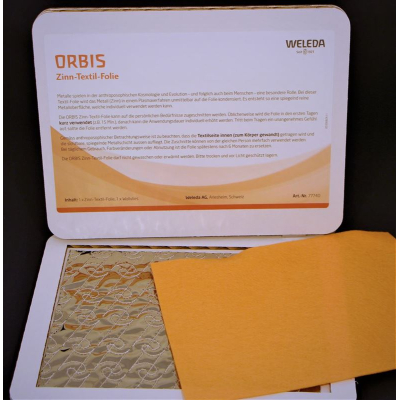 ORBIS tin textile foil orange