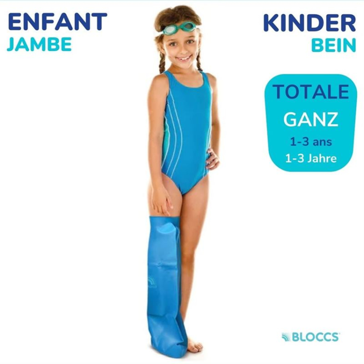 Bloccs Bad und Dusche Wasserschutz für das Bein 24-40/53.5cm Kin