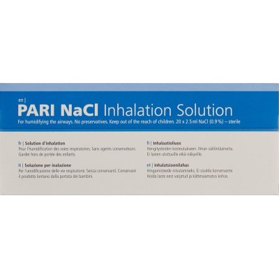 PARI NaCl inhalation solution 60 Amp 2.5 ml