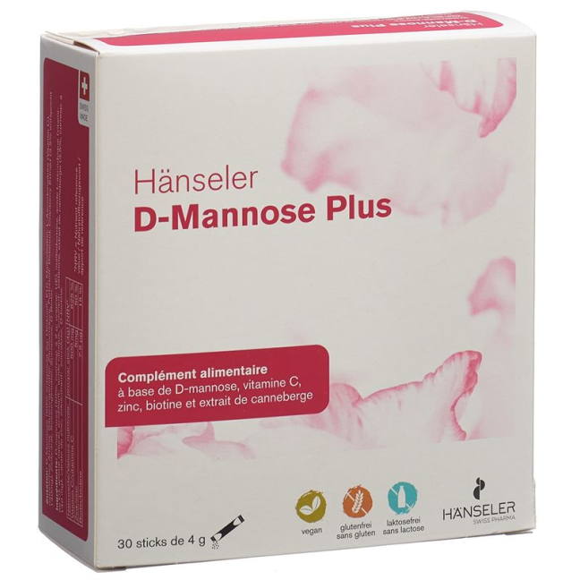 Hänseler D-mannose with cranberry flavor stick 30 5 ក្រាម។