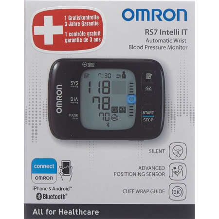 Monitor tekanan darah Omron pergelangan tangan RS8 / NFC untuk PC IT-Line