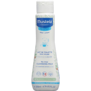 Mustela cleansing milk normal skin without rinsing Fl 750 ml