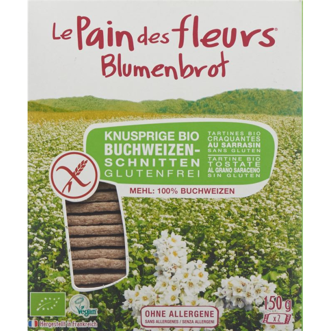 Seed Bread Buckwheat Organic Gluten-Free (12 Pocket Packs) 150g