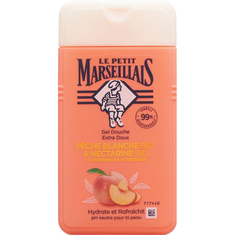 Le petit Marseillais შხაპის გელი BIO Peach & Nektarin Fl 250 მლ