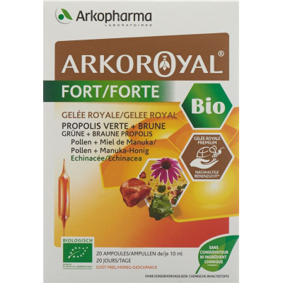 Arkoroyal mesilaspiim Forte Bio 20 Trinkamp 10 ml