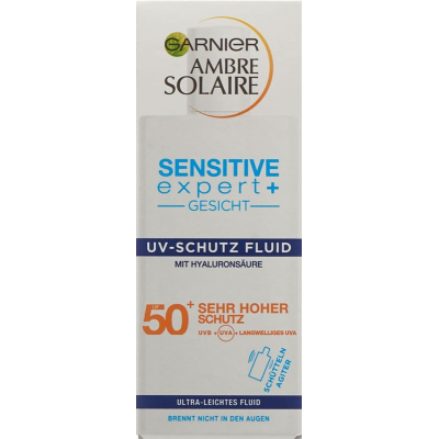 expert Ambre Solaire Sensitive + UV Шака флуид SPF 50+ Fl 40 мл