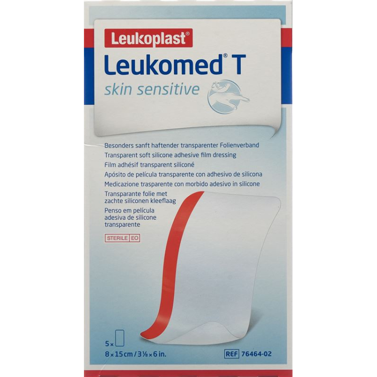 Leukomed T skin sensitive 8x15cm 5 pieces