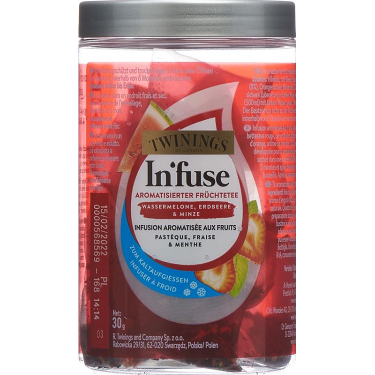 Twinings Infuse Watermelon Strawberry Mint 12 Btl 2,5 g