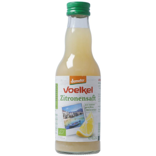 Succo di limone Voelkel Bottiglia di vetro Demeter 200 ml
