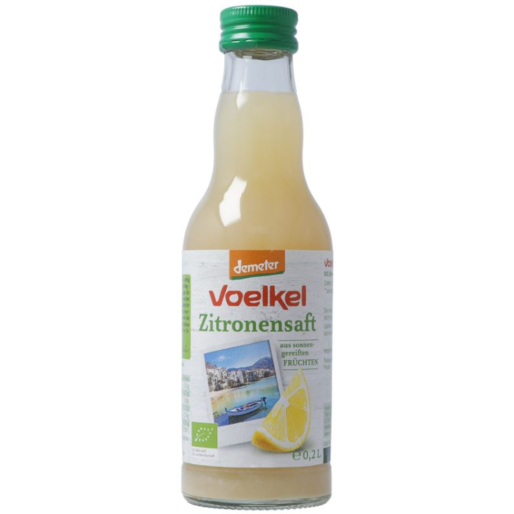 Voelkel jus lemon Demeter botol kaca 200 ml