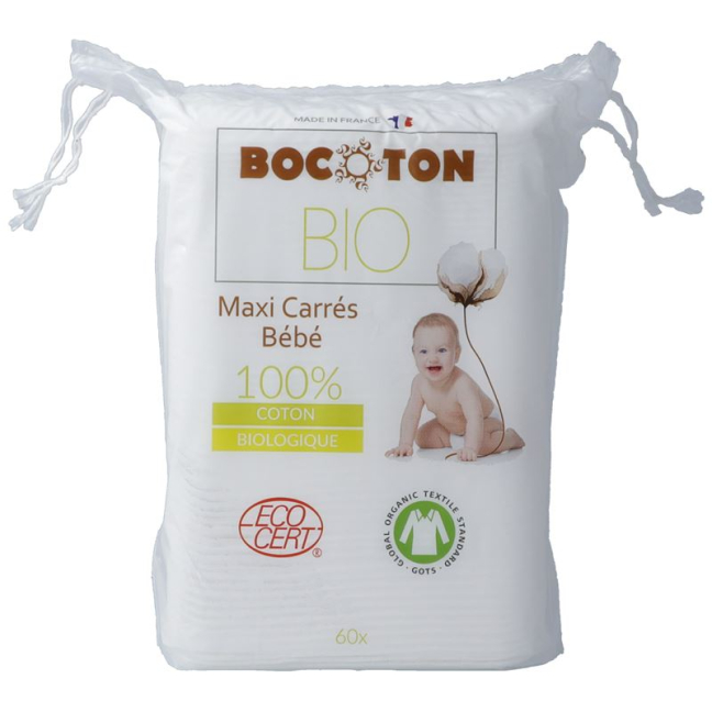 Βαμβακερές πετσέτες Bocoton Maxi Baby 60 τμχ