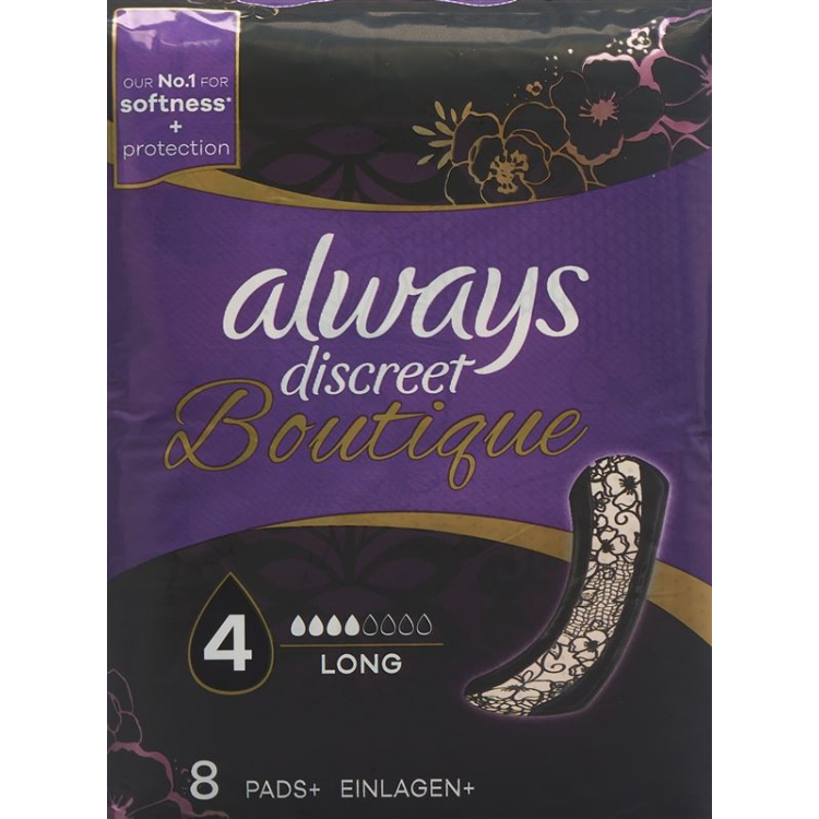 always Discreet Boutique incontinence Long 8 pcs