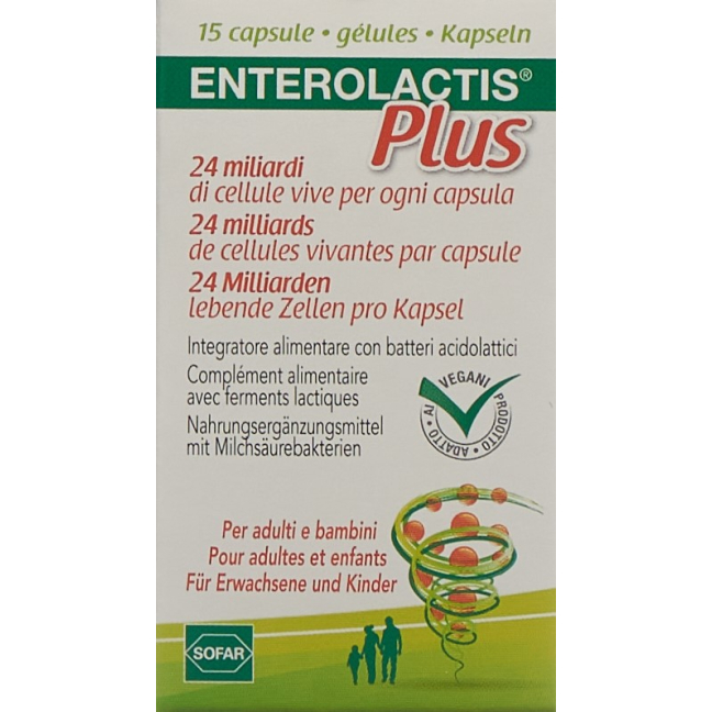 Enterolactis Plus Kaps 20 pièces