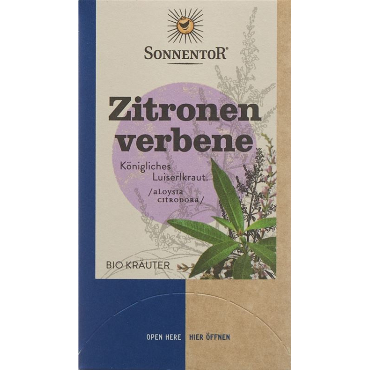 Sonnentor lemon verbena ჩაი ბატალიონი 18 ცალი