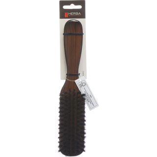 Herba hairbrush, oiled, wild boar/nylon bristles, long, beech wood