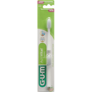 GUM SUNSTAR Activital Sonic replacement brushes white 2 pcs