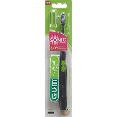 Gum sunstar activital sonic звукова четка за зъби черна