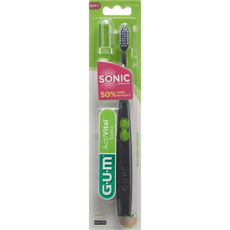 GUM SUNSTAR Activital Sonic звукова четка за зъби черна