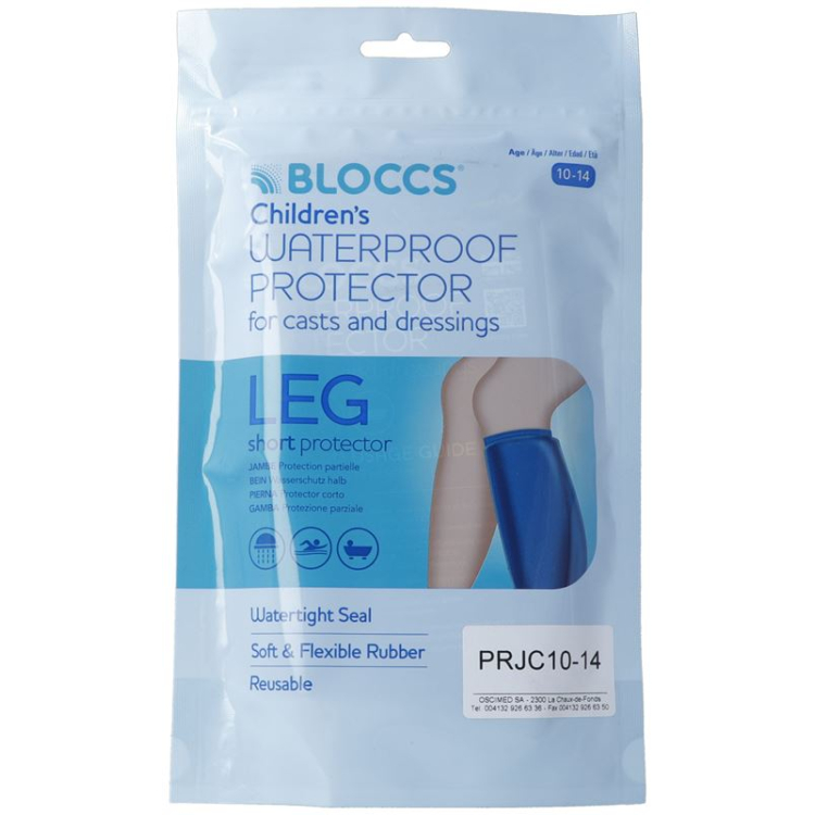 Bloccs bath and shower water protection for the leg 21-36 + / 50cm child