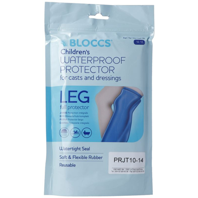 Bloccs bath and shower water protection untuk kaki 43-70+/ 78cm anak