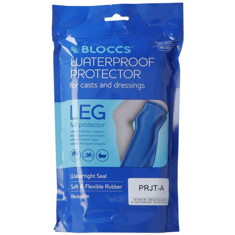 Bloccs baño y ducha agua protección para la pierna 63+/95cm Adultos