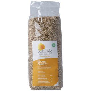 Soleil Vie Whole Grain Sesame Seeds Organic 500 g