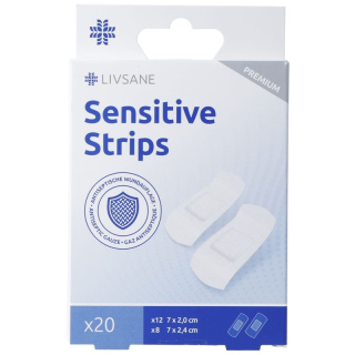 Пластирні смужки Livsane Sensitive 20 шт