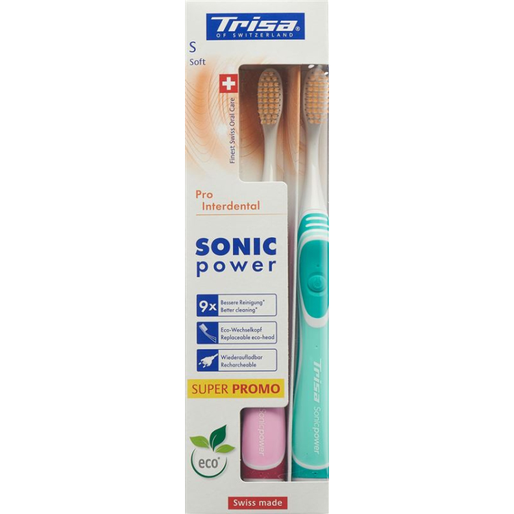 Trisa Sonic Power Pro DUO בין שיניים