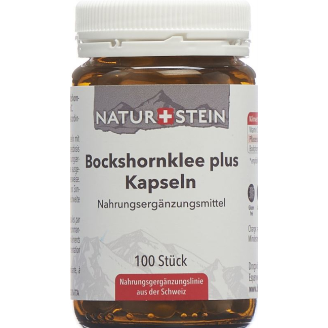 Naturstein Bockshornklee plus Kaps Glas 100 Stk