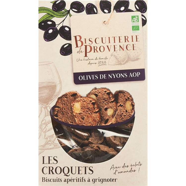 BISCUITERIE Aperitif Croquet Oliven Bio