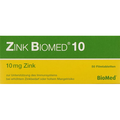 ZINK BIOMED 10 ஃபிலிம் பூசப்பட்ட மாத்திரைகள்