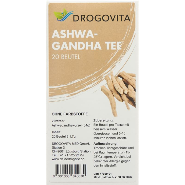 DROGOVITA Ashwagandha Tee